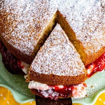 victoria sponge cake feature image.