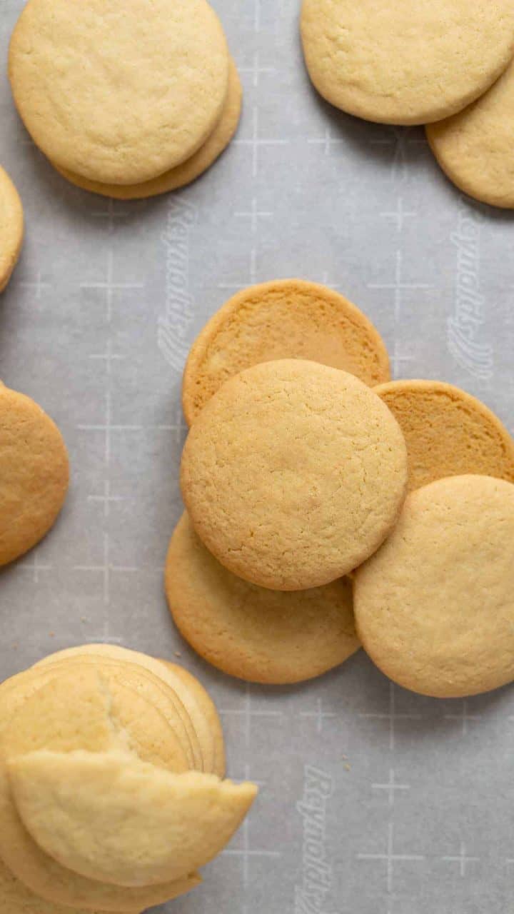 Close up of the southern tea cakes.