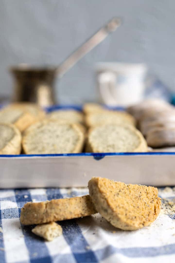 the bottom of the earl grey shortbread cookies.