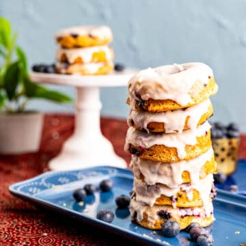 baked blueberry donuts featured image.