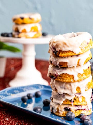 baked blueberry donuts featured image.