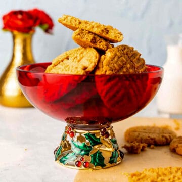 almond flour peanut butter cookies image.