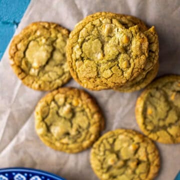 matcha cookies featured image.