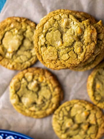 matcha cookies featured image.