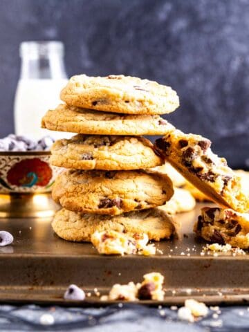 chocolate chip cookies without brown sugar's featured shot.