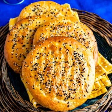 roghni naan stacked with each other.